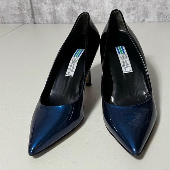 ARNOLD Churgin Handmade Ombre Leather Patent Pointed Toe Heels. Fits about 8.5 - Picture 1 of 6